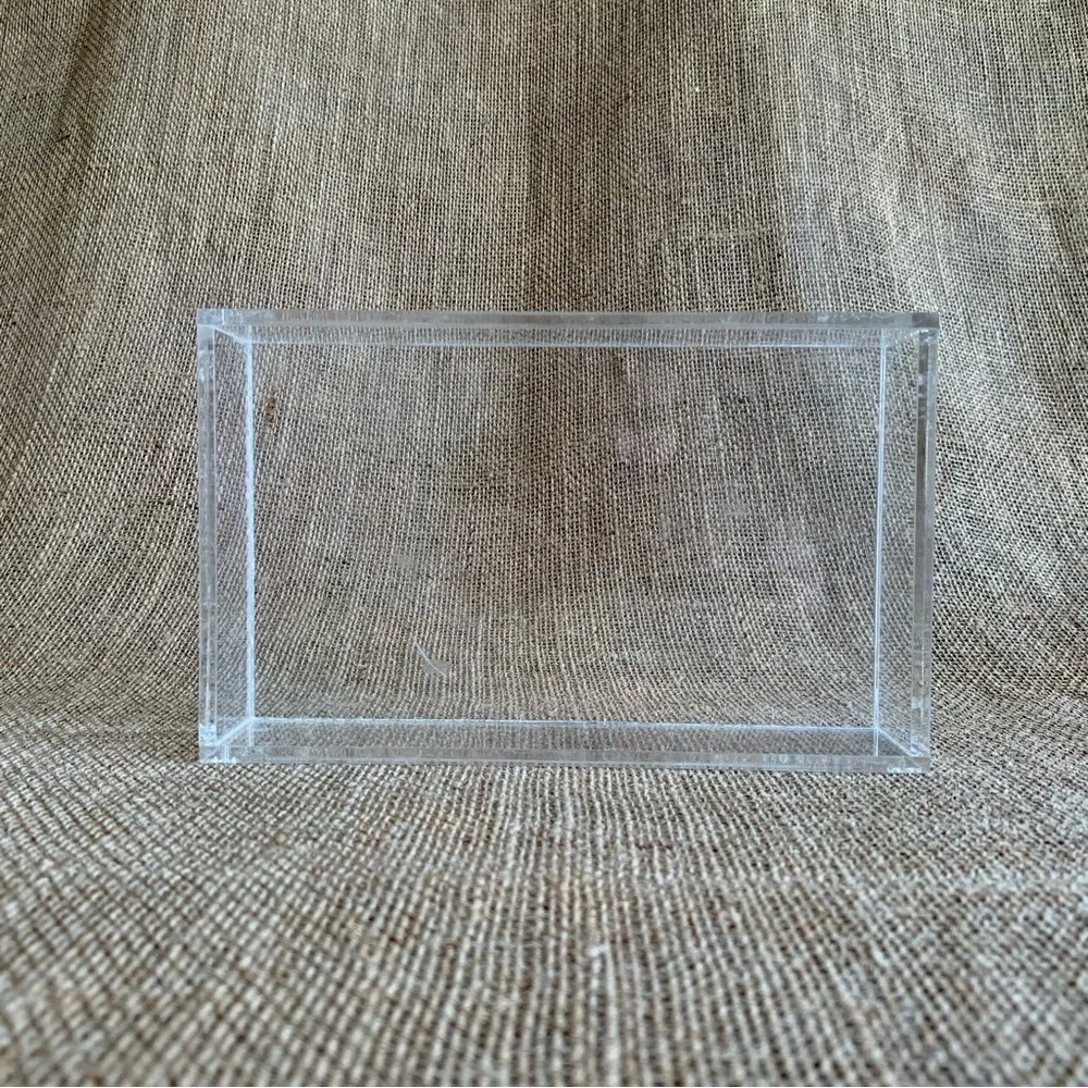 Clear Acrylic Box / Container with Lid Make-up Desk Supplies First Aid Storage